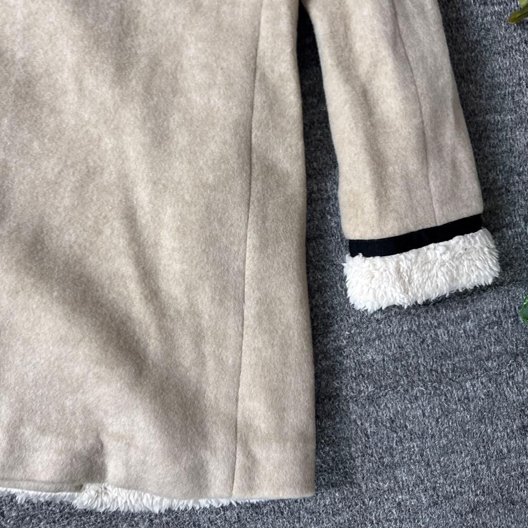 新品　RITSUKO SHIRAHAMA ノーカラーコート　ベージュ　1