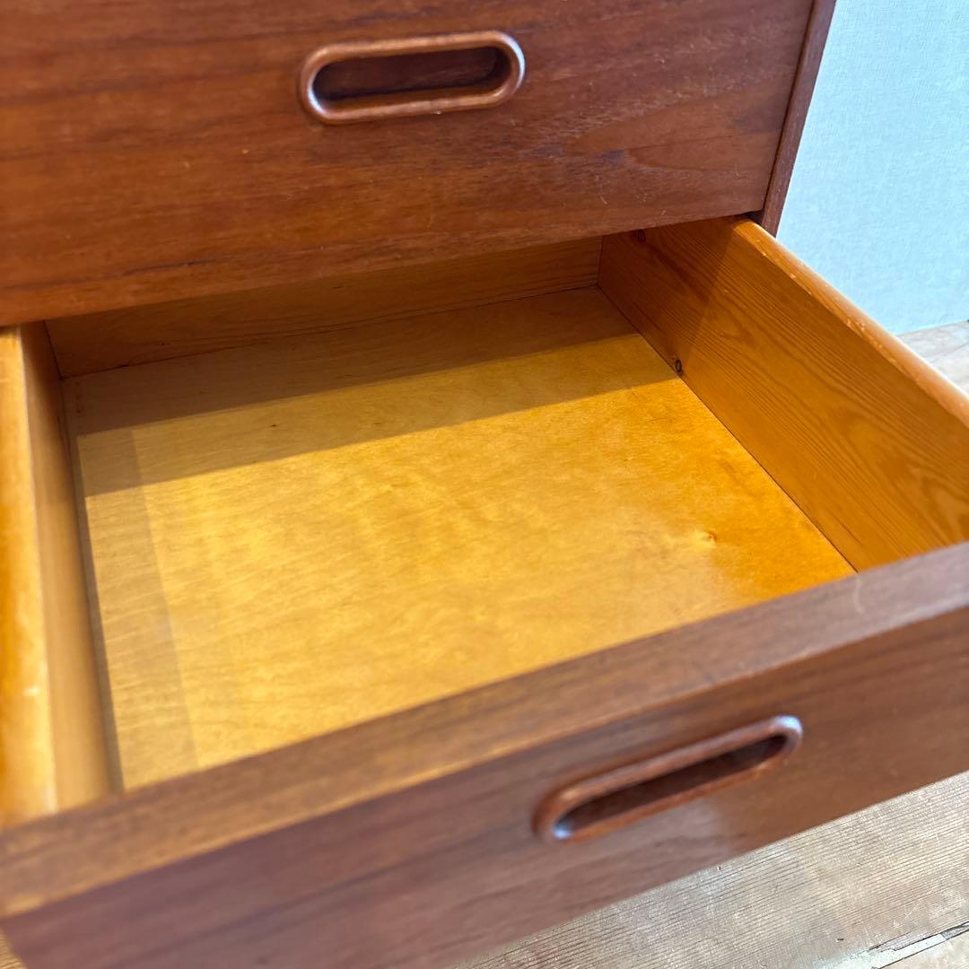 【1970's ビンテージ家具】北欧 デンマーク チーク材 チェスト*送料込