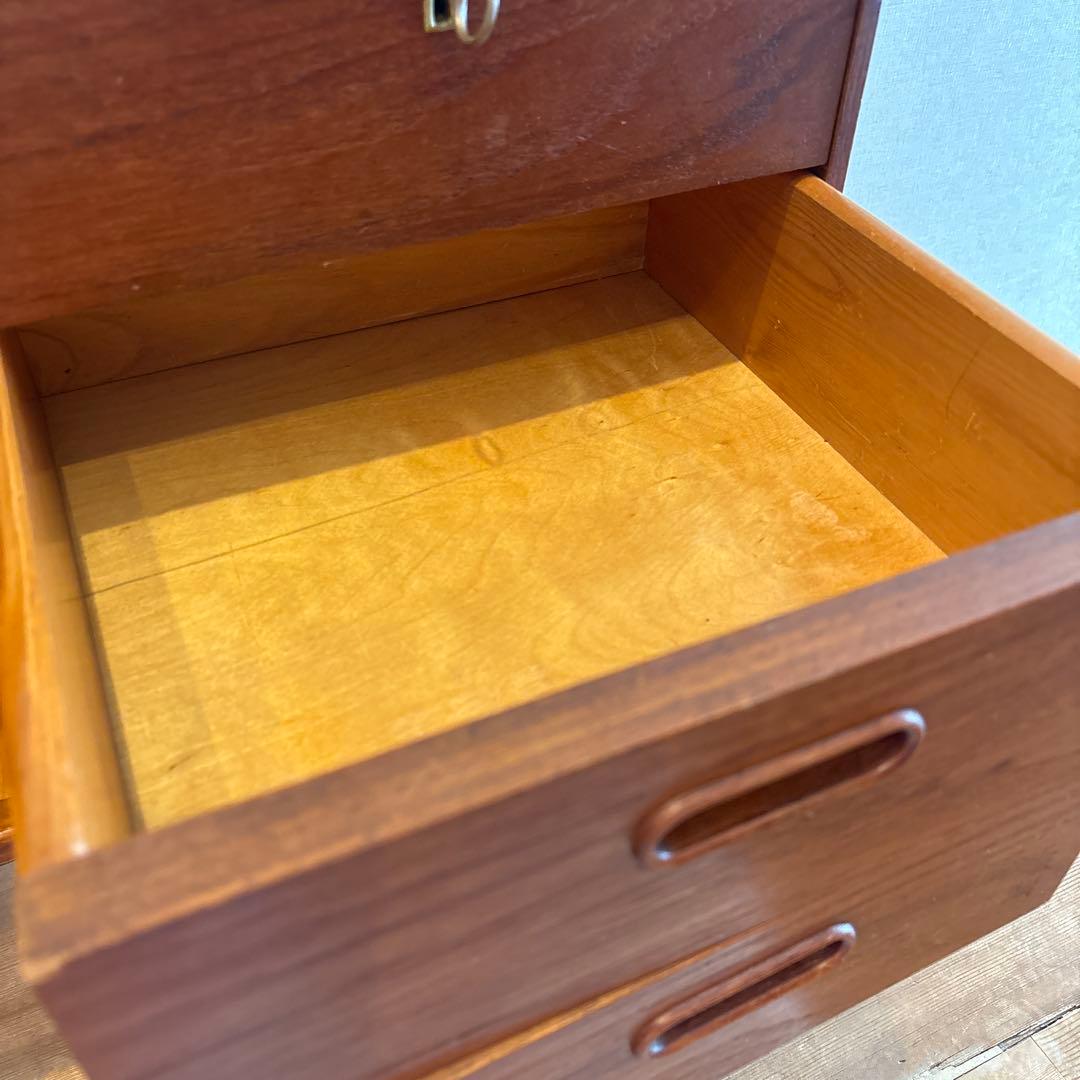 【1970's ビンテージ家具】北欧 デンマーク チーク材 チェスト*送料込