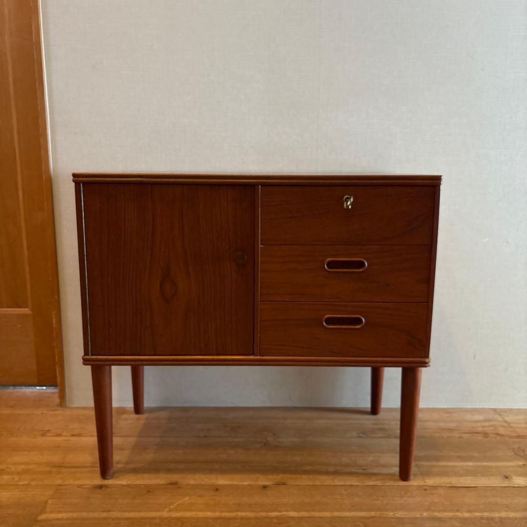 【1970's ビンテージ家具】北欧 デンマーク チーク材 チェスト*送料込