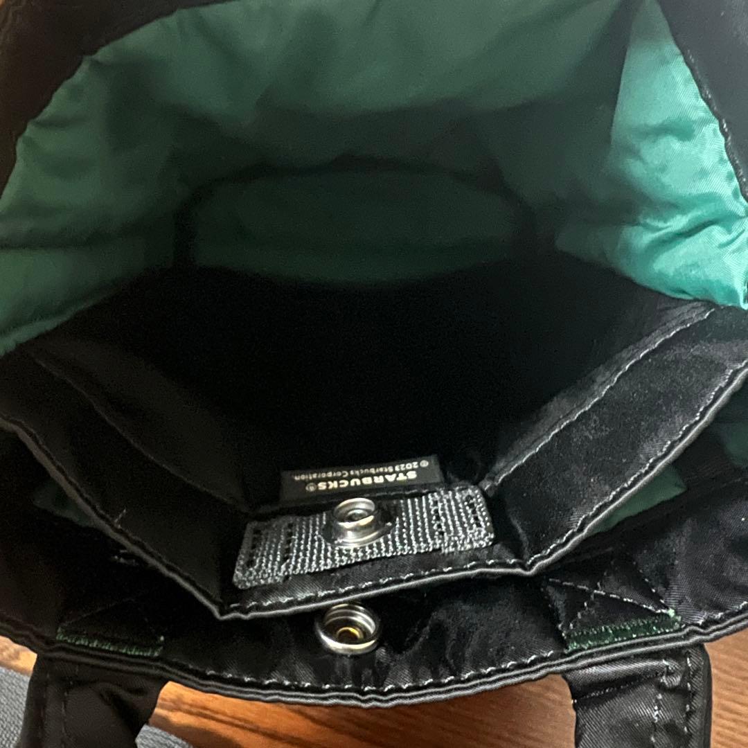 ポーター ×スターバックス ドラムバッグS ブラック　コラボ　黒