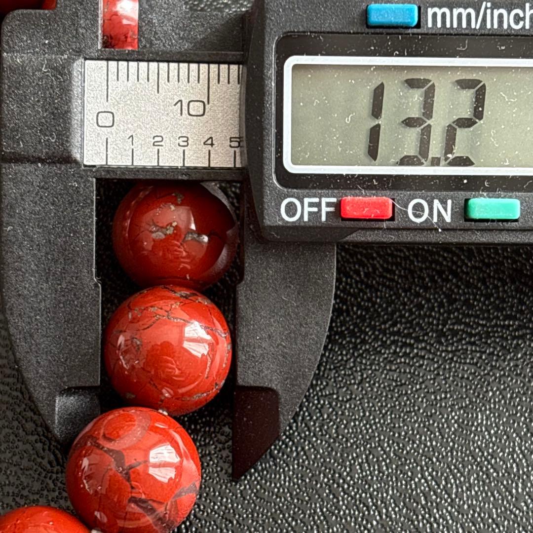 あ*こ様 佐渡赤玉石　約13ミリ　ブレスレット