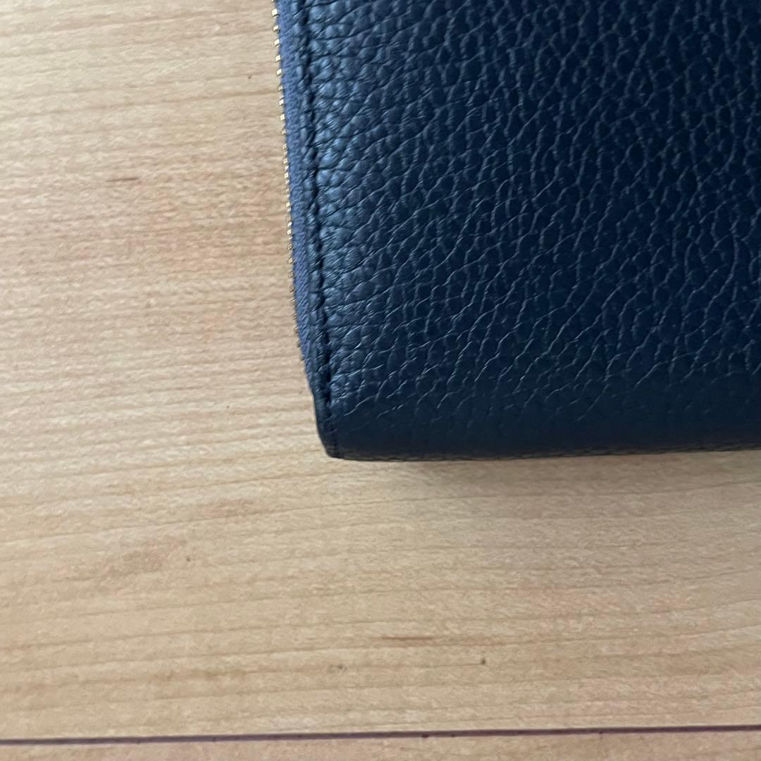 LOUISVUITTON ルイヴィトン 長財布 ブルー 青色 レザー ロゴ