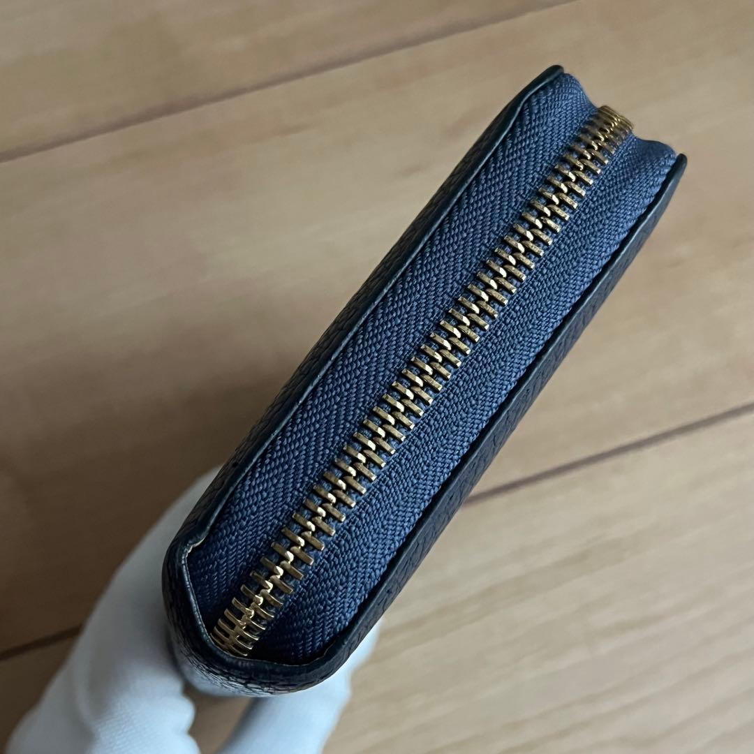 LOUISVUITTON ルイヴィトン 長財布 ブルー 青色 レザー ロゴ