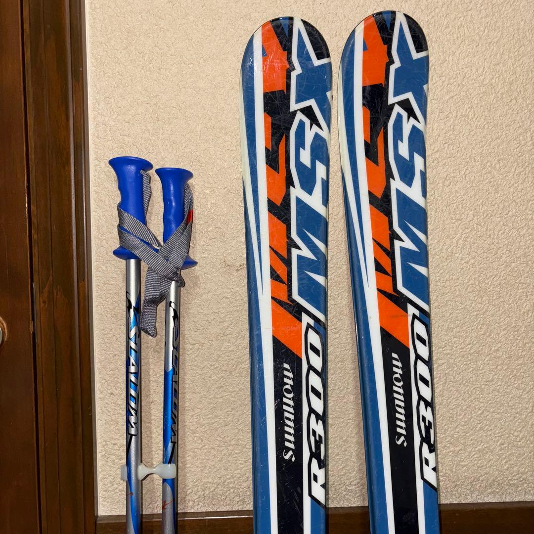 子ども用スキー3点セット Swallow 130cm チューンナップ済み袋付き