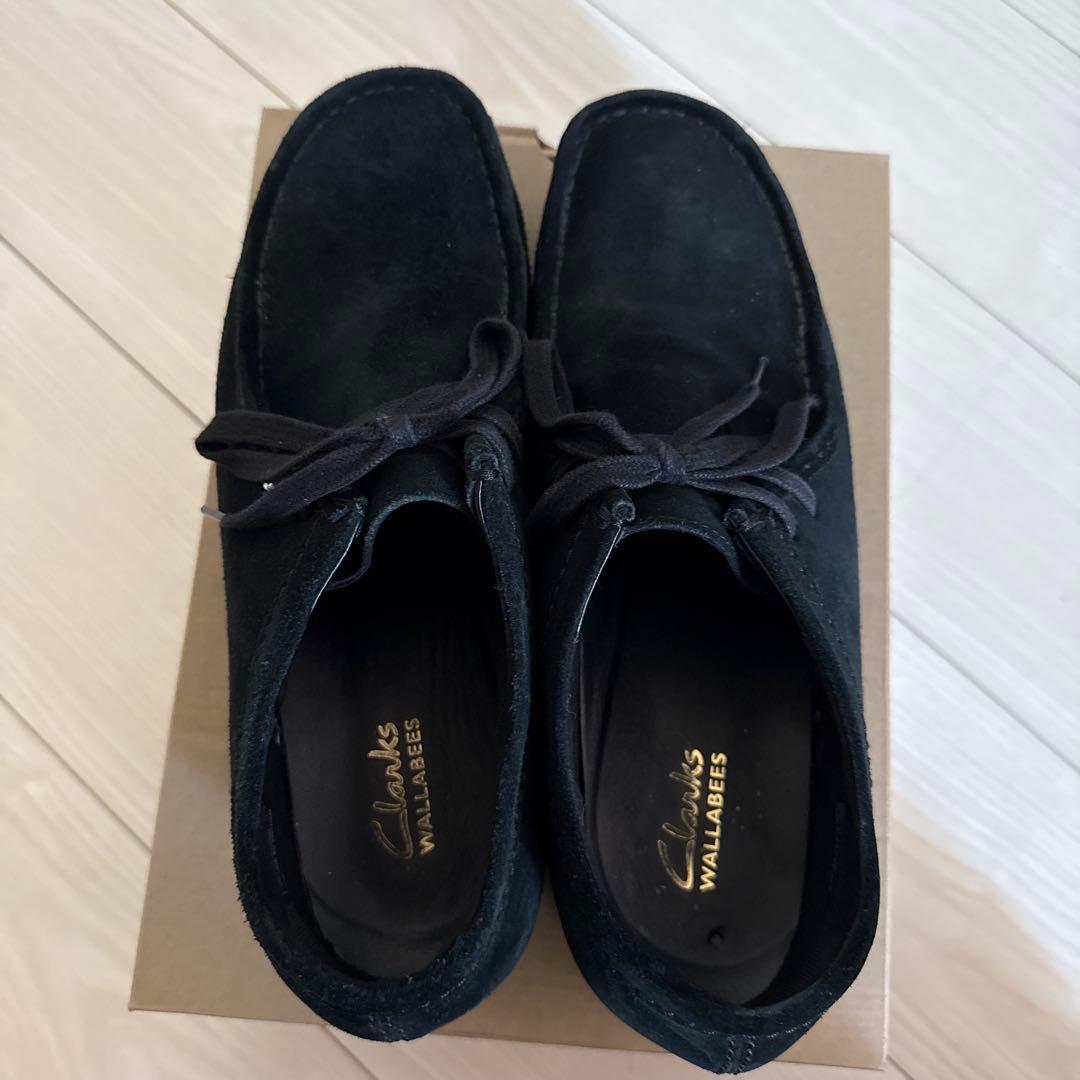 Clarks ブラック スエード モカシン