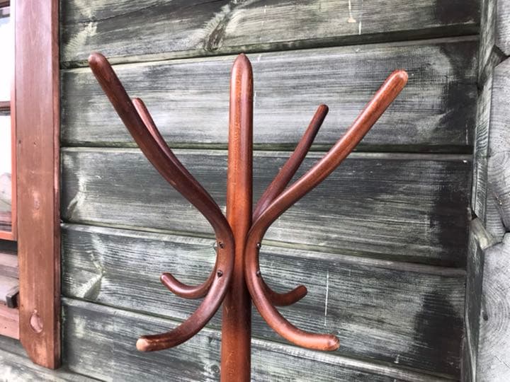 ★秋田木工akimoku曲木ポールハンガー/コートスタンド傘立て