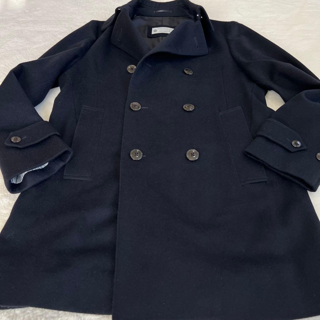 美品✨ トゥモローランド　ピルグリム　チェスターコート　カシミア ネイビー　48
