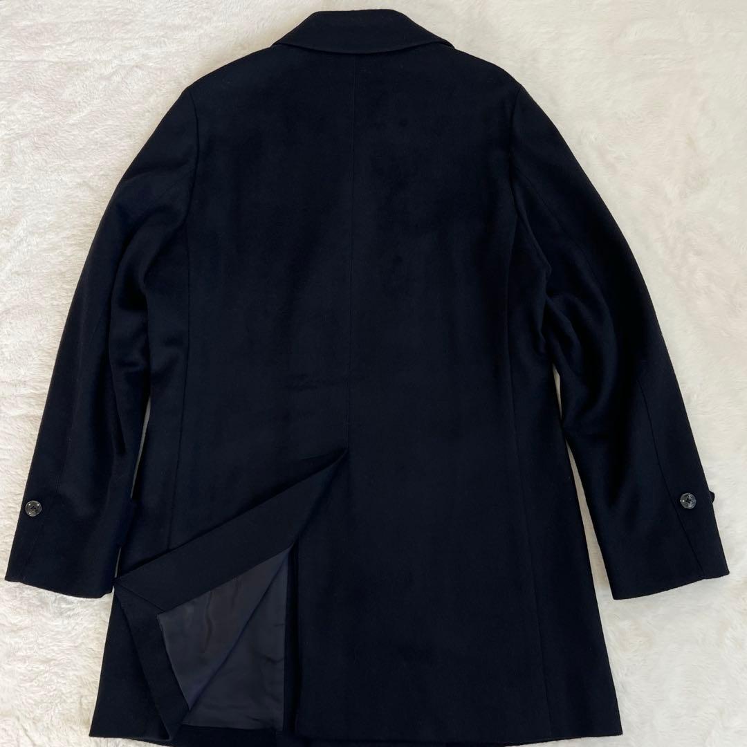 美品✨ トゥモローランド　ピルグリム　チェスターコート　カシミア ネイビー　48