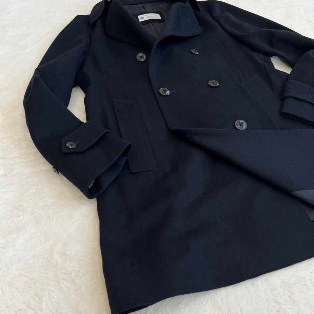 美品✨ トゥモローランド　ピルグリム　チェスターコート　カシミア ネイビー　48