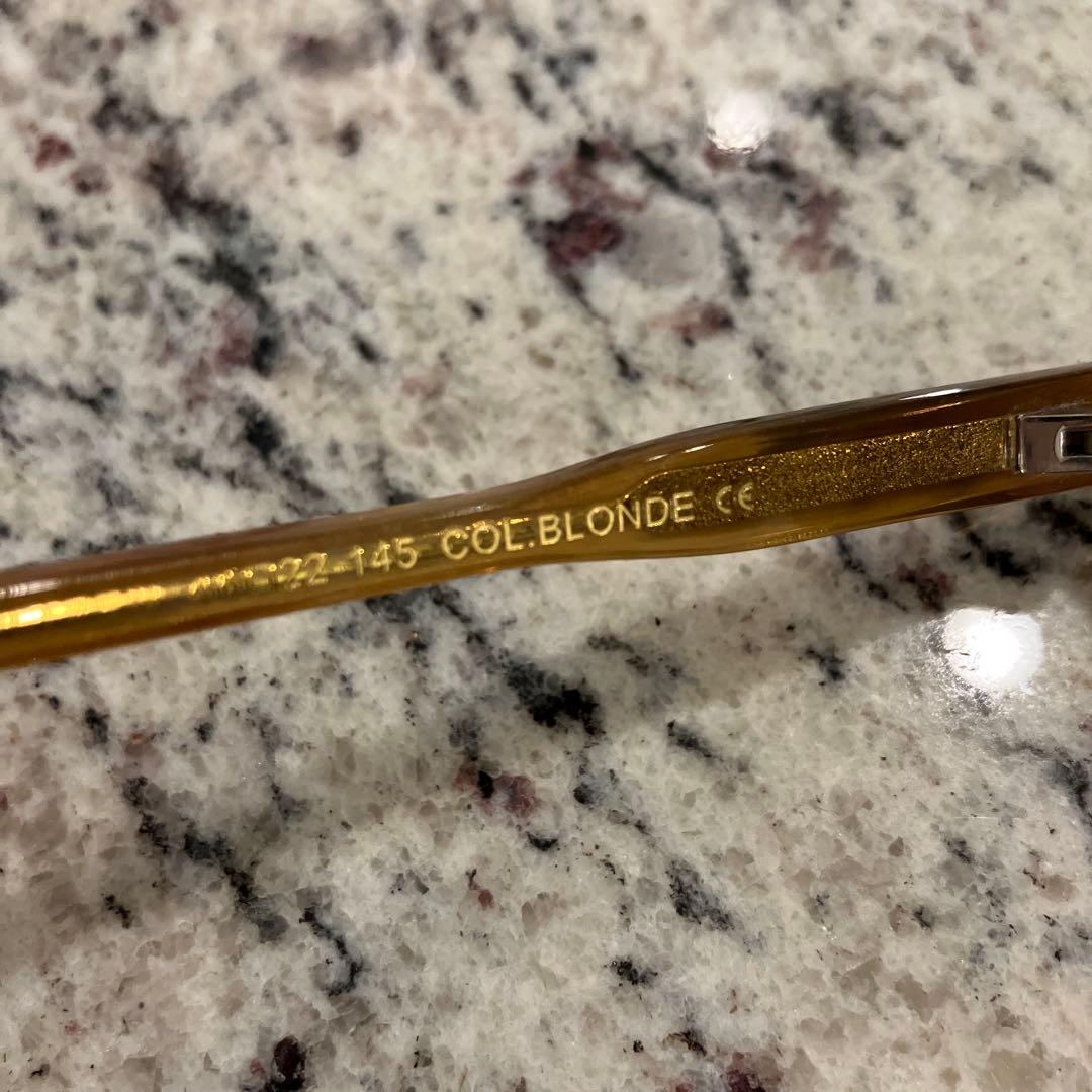 Yama10　MOSCOT クリアブラウン ラウンドサングラス