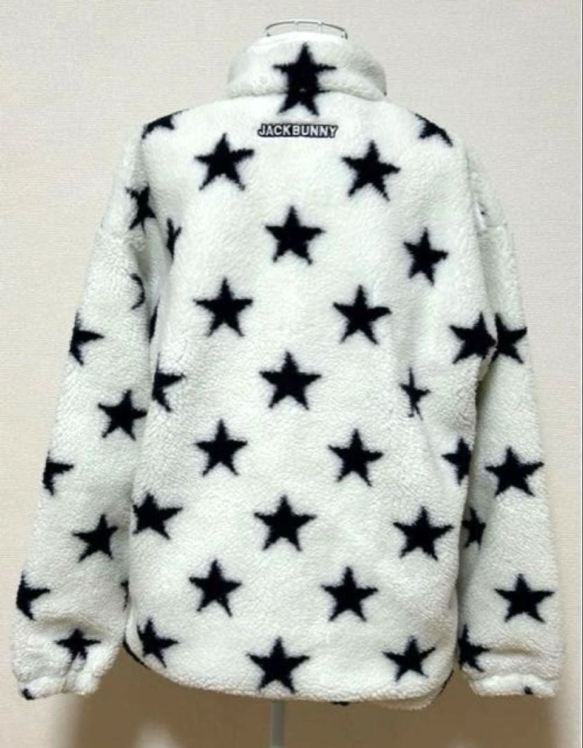 ★新品未使用 ジャックバニー[ドラえもん]フルジップ星柄ボアブルゾン サイズ1★
