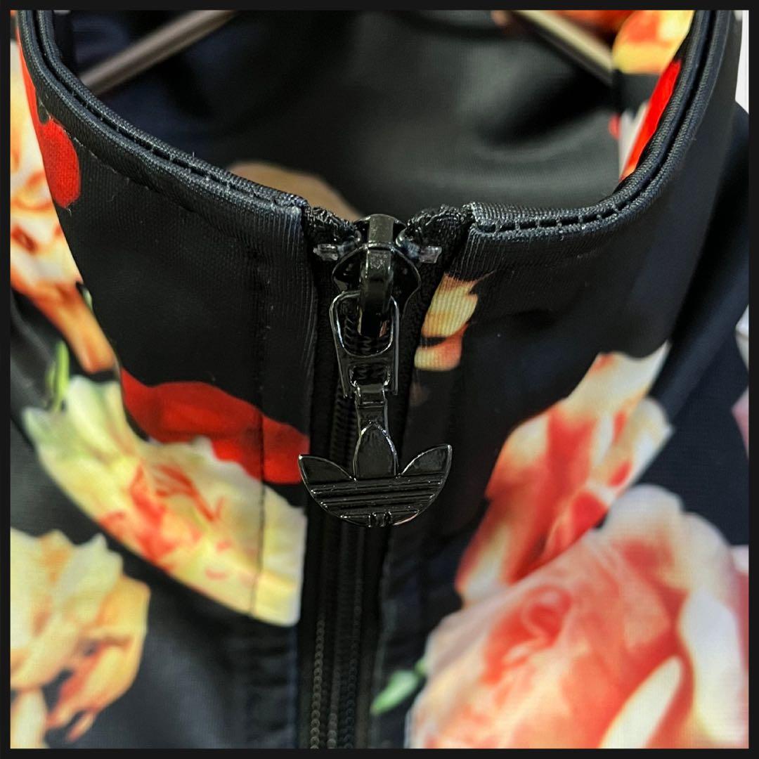 【即完売品】adidas　トラックジャケット　L　 ジャージ　花柄　バラ柄　刺繍