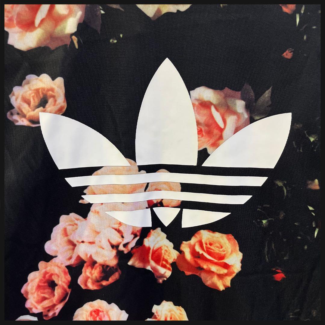 【即完売品】adidas　トラックジャケット　L　 ジャージ　花柄　バラ柄　刺繍