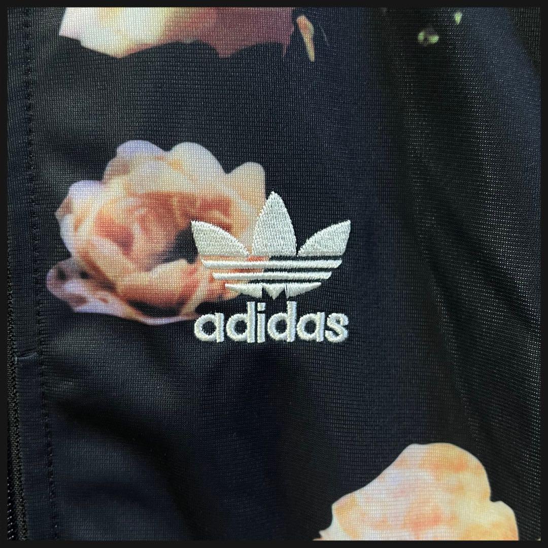 【即完売品】adidas　トラックジャケット　L　 ジャージ　花柄　バラ柄　刺繍