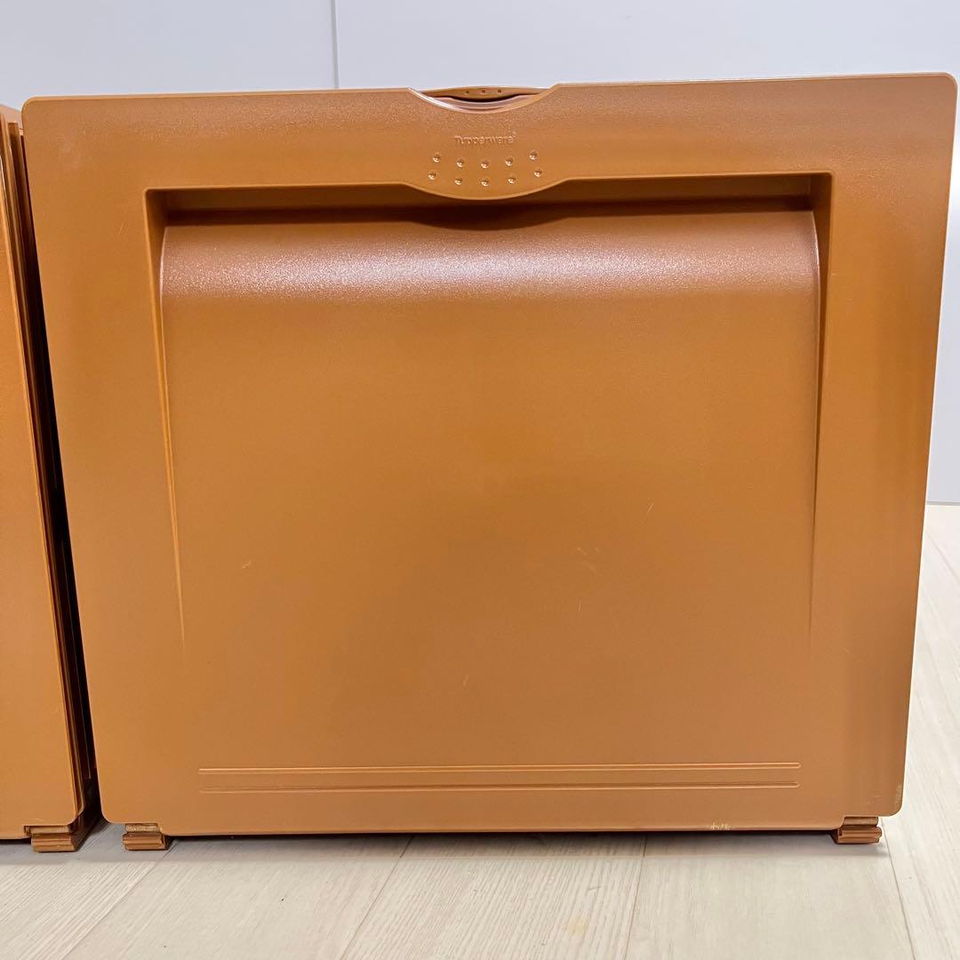タッパーウェア スーパーチェスト セピア 2個セット