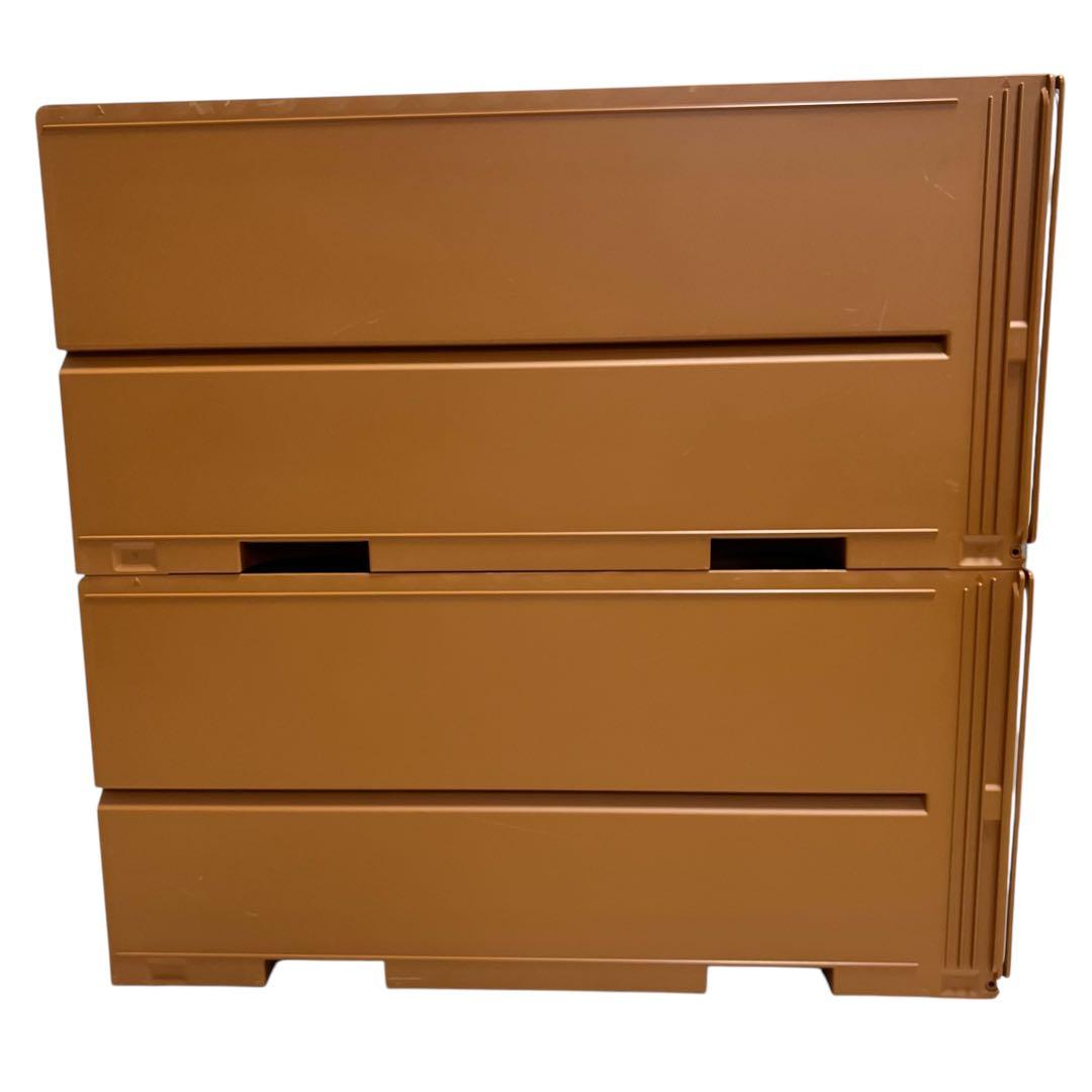 タッパーウェア スーパーチェスト セピア 2個セット