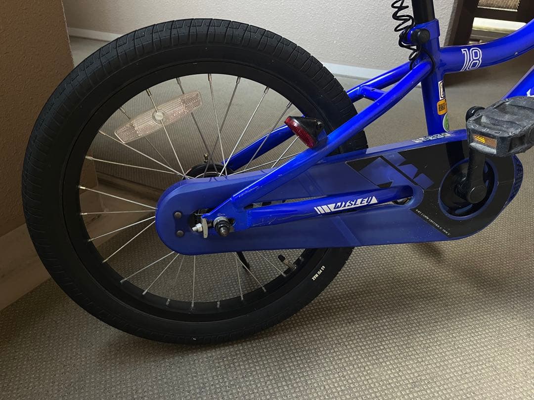 子供用青い自転車18インチ