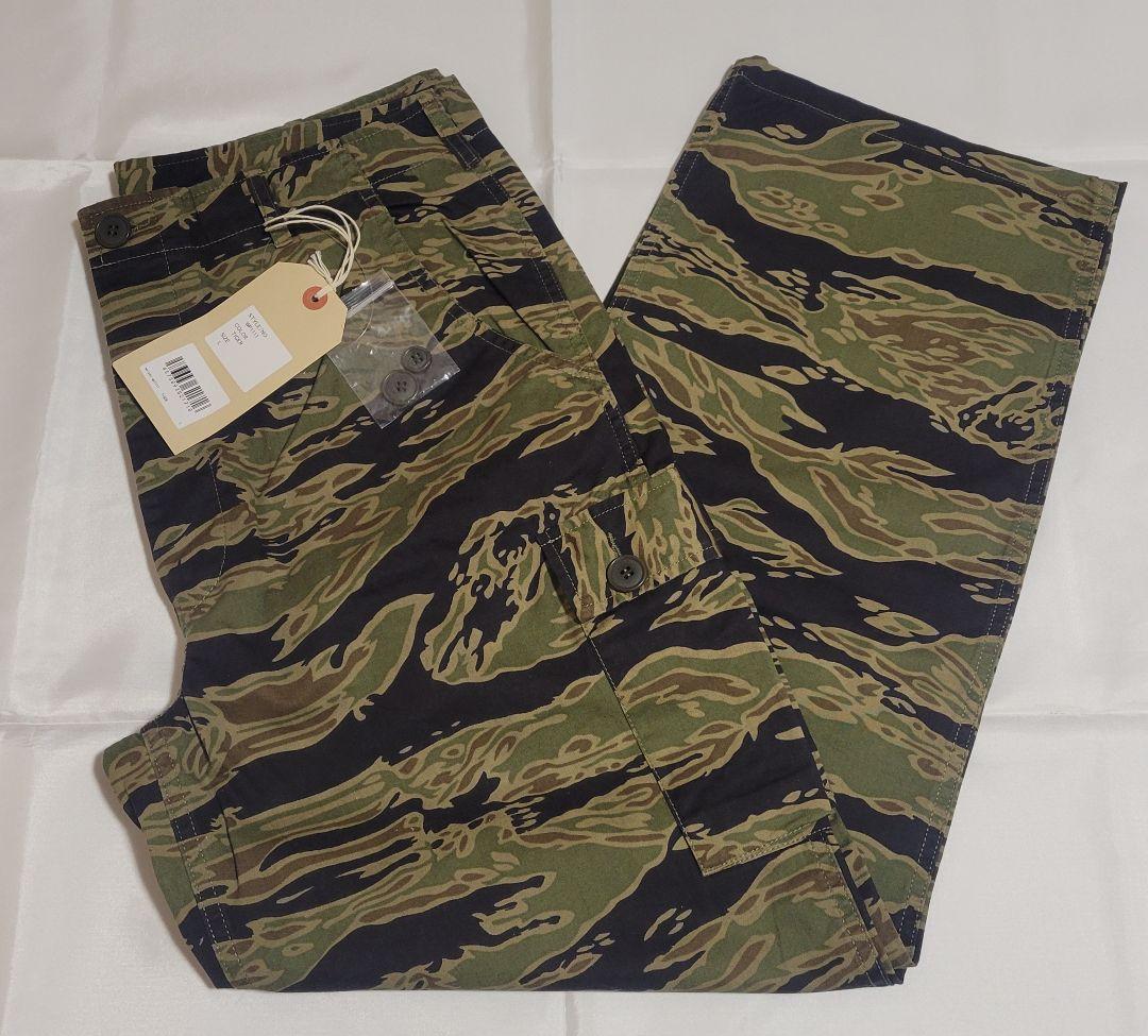 WAIPER.inc 米軍 タイガーストライプ カモ カーゴ トラウザー L