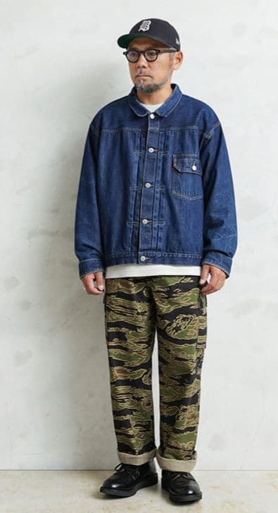 WAIPER.inc 米軍 タイガーストライプ カモ カーゴ トラウザー L