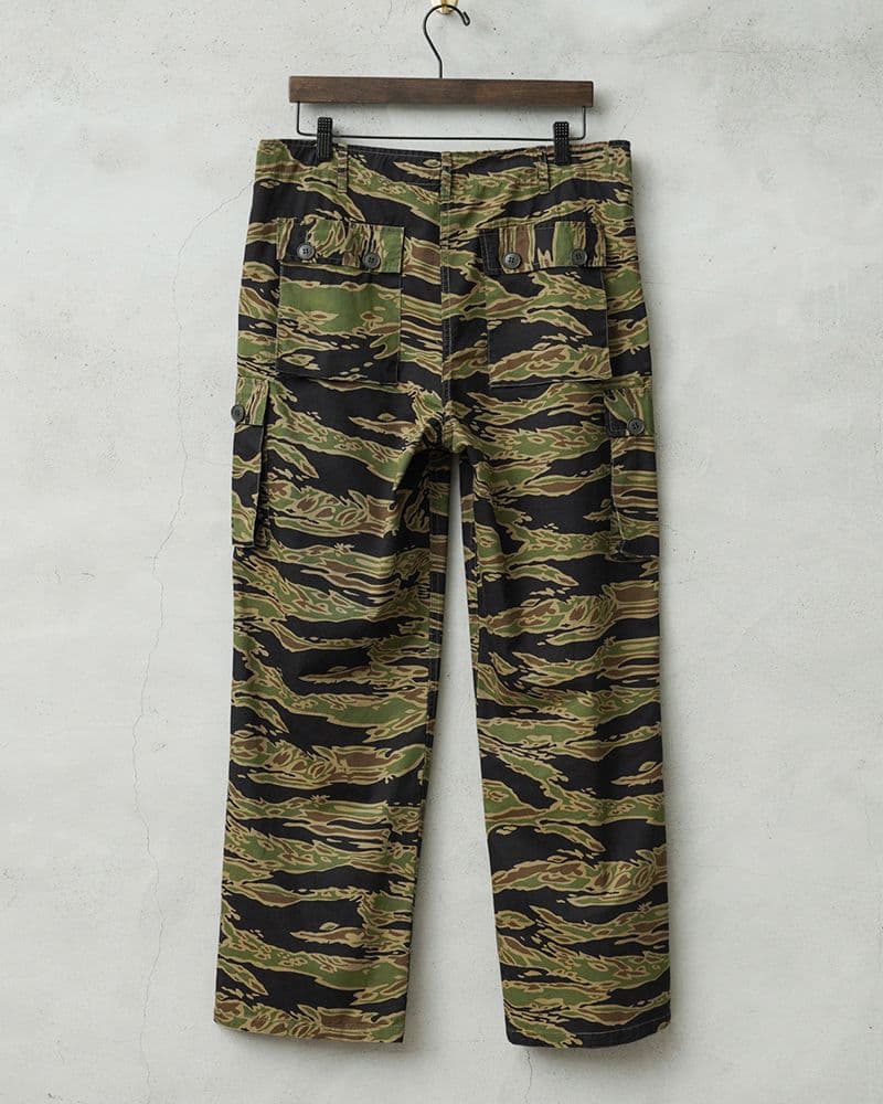 WAIPER.inc 米軍 タイガーストライプ カモ カーゴ トラウザー L