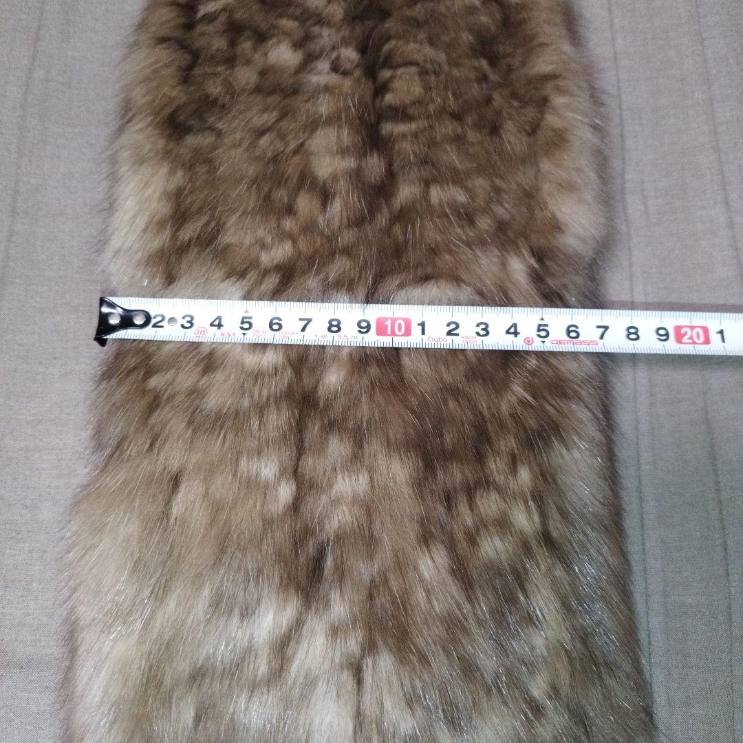 【定価13万／未使用タグ付】ロシアンセーブル マフラー ショール フリンジ