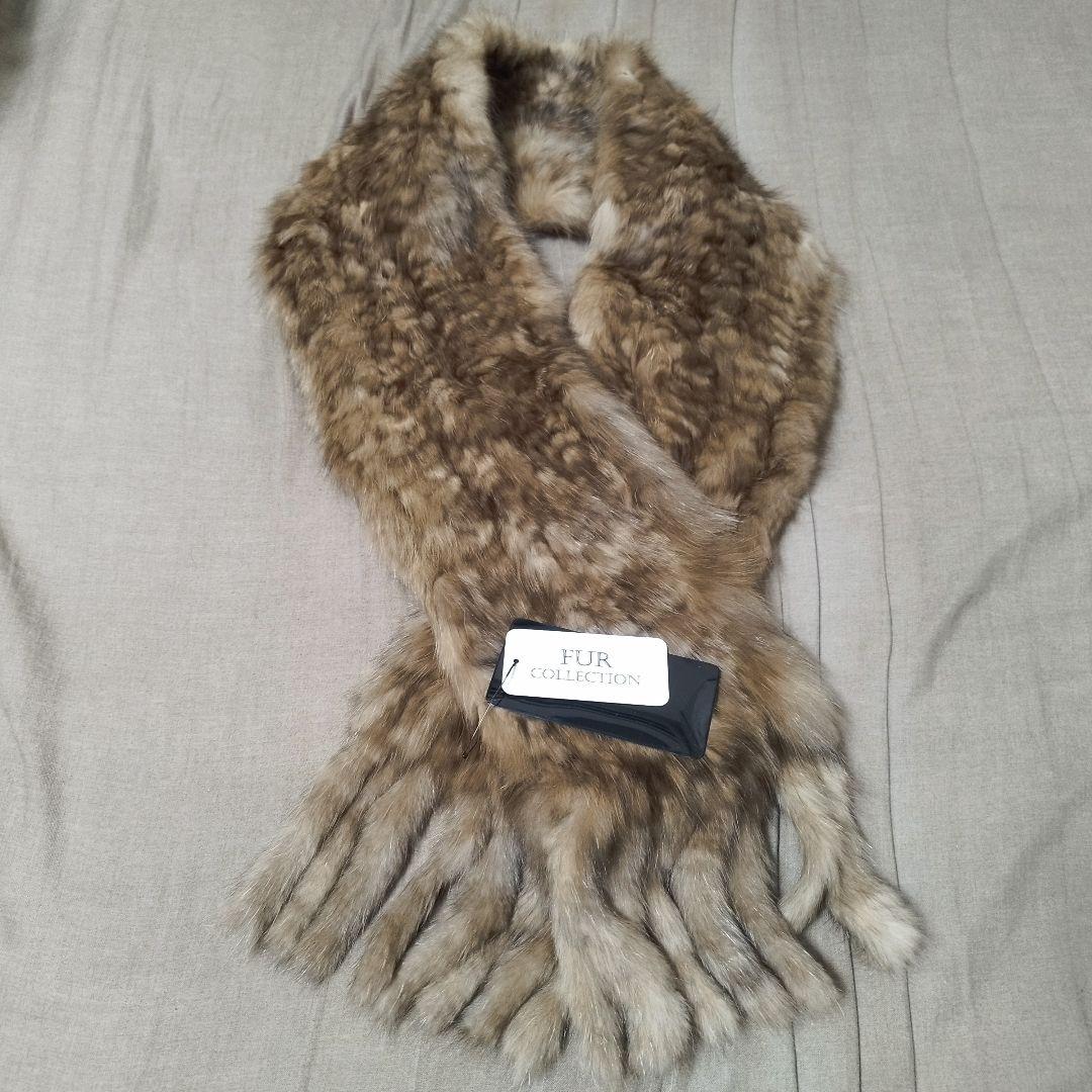 【定価13万／未使用タグ付】ロシアンセーブル マフラー ショール フリンジ