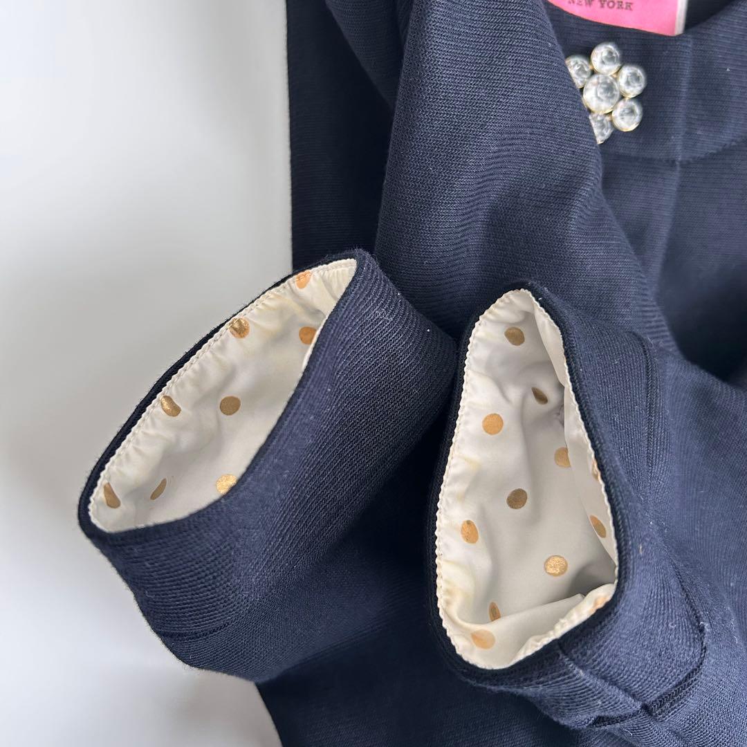 一回のみ使用ケイトスペードセレモニー用カーディガントドラーボレロジャケット130