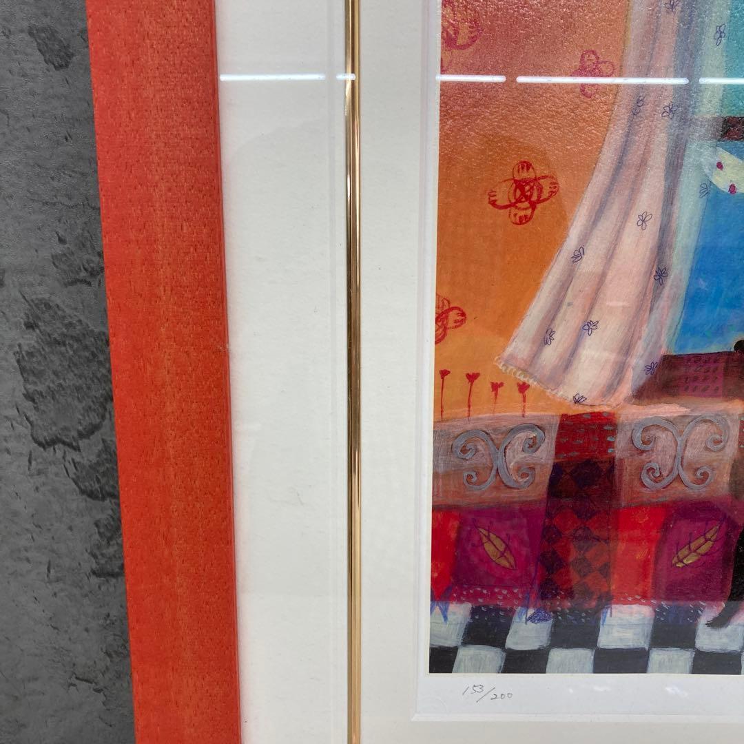 カレン ホイプティング お外大好き ジクレー デジタル版画 額縁付き