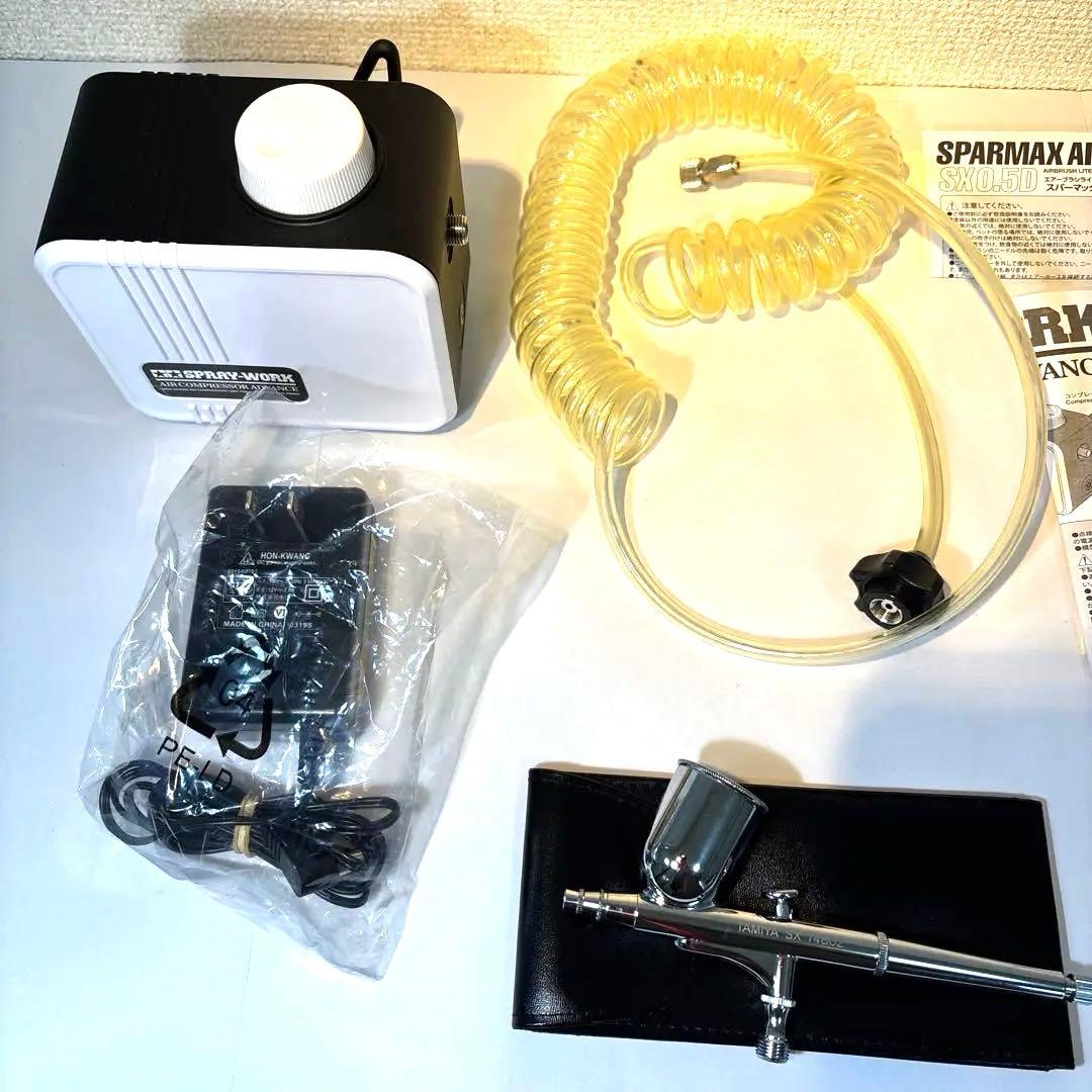 【中古】TAMIYA スプレーワーク エアコンプレッサー アドバンス
