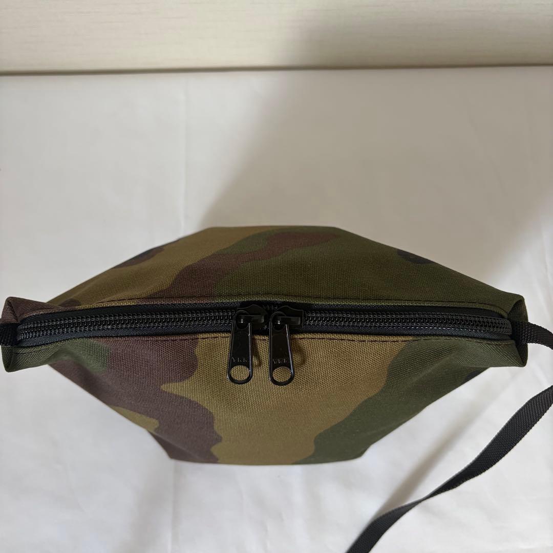 【美品】エルベシャプリエ　2885W コーデュラナイロン舟型ショルダーSカモフラ