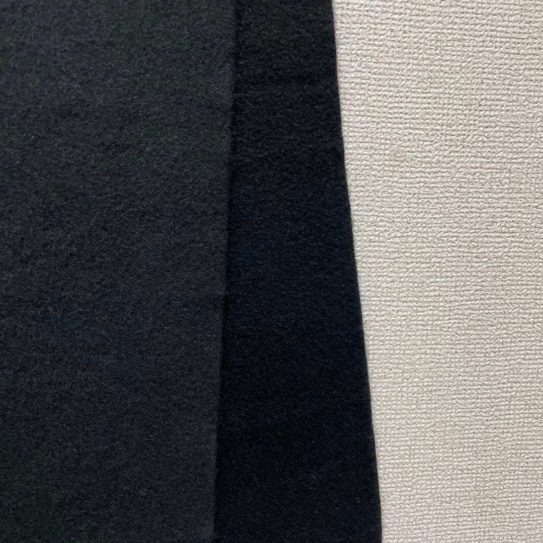 BURBERRY バーバリー カシミヤ100% マフラー 黒 無地 ホースロゴ