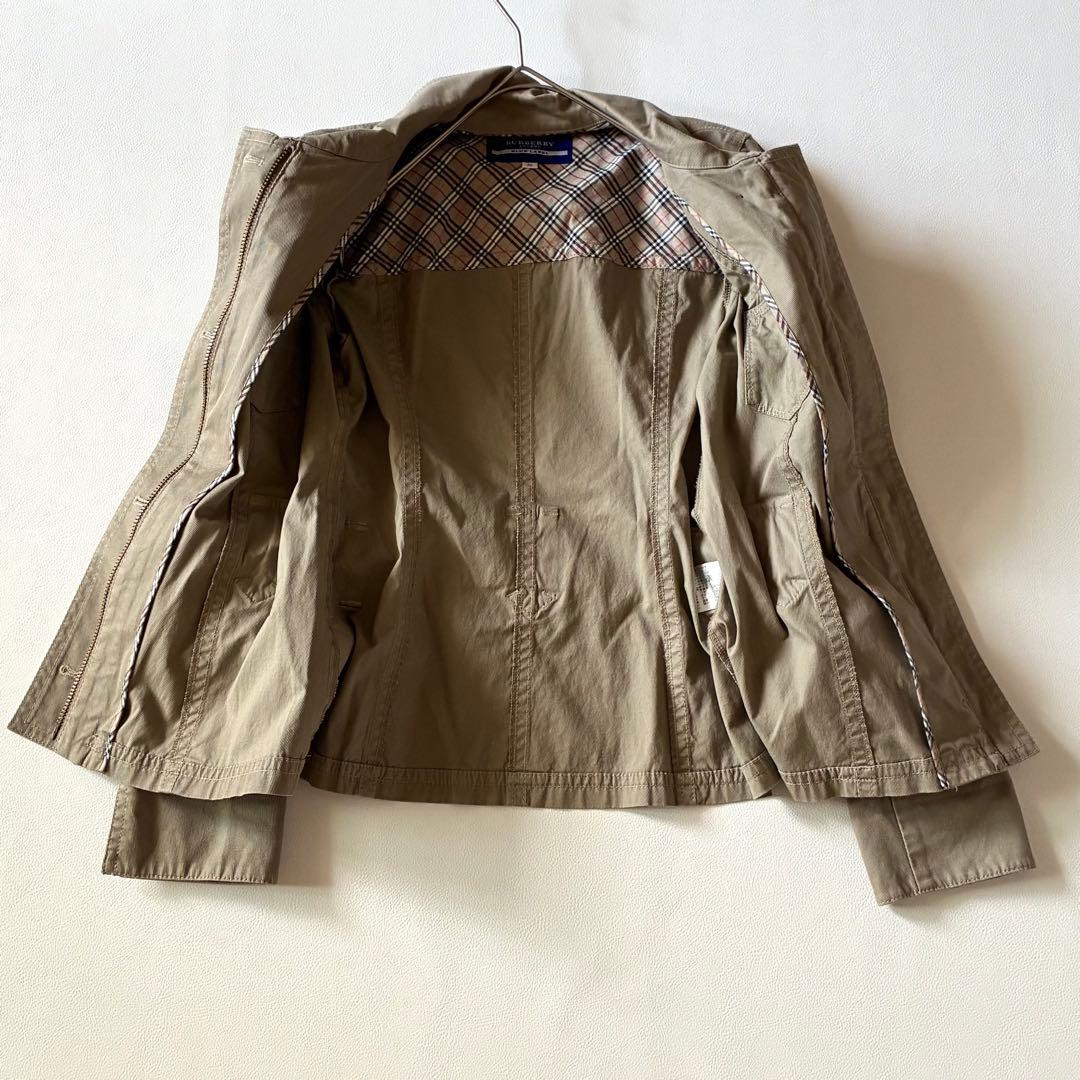 バーバリーブルーレーベル　ジャケット　ショートトレンチ　ホース刺繍　ベルト付き