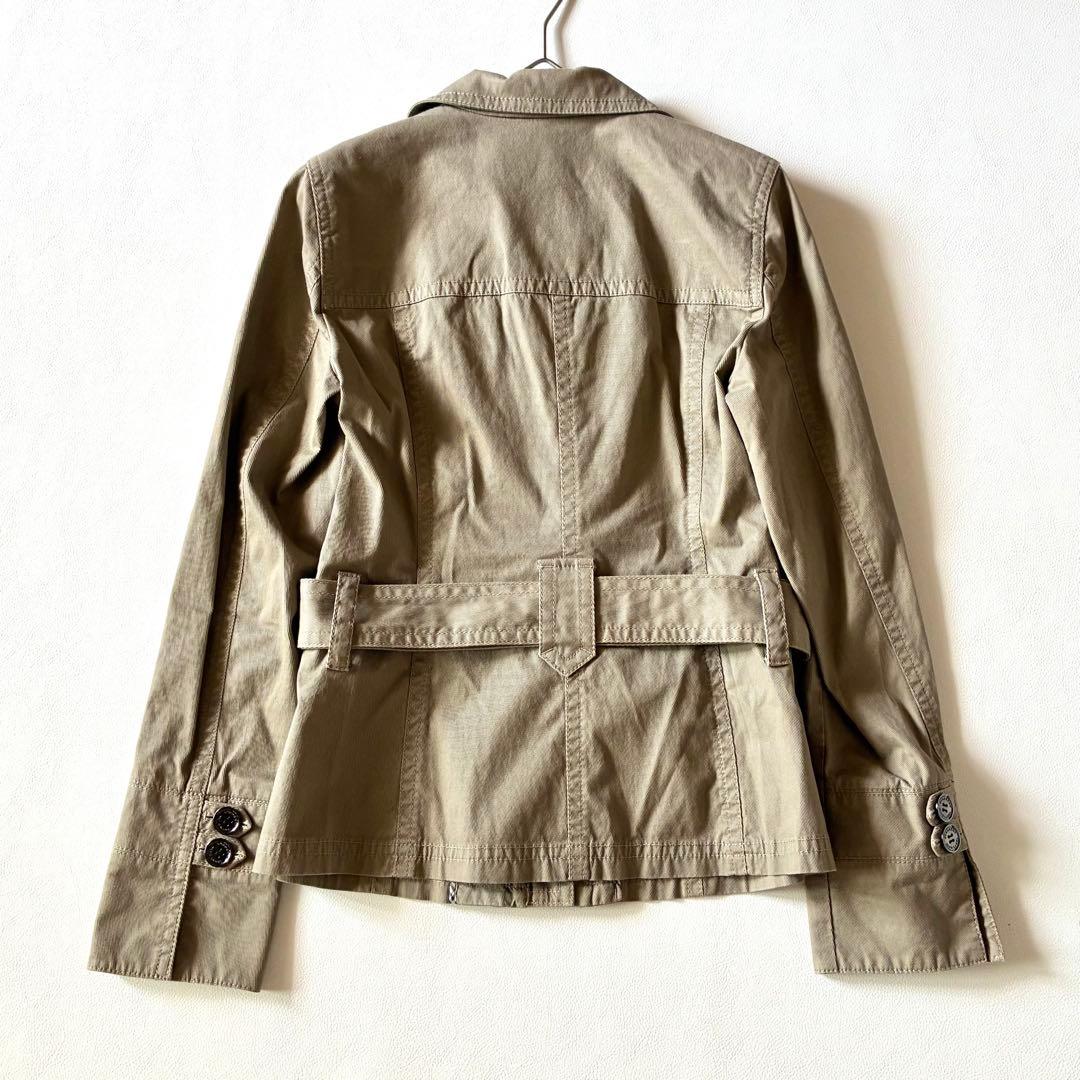 バーバリーブルーレーベル　ジャケット　ショートトレンチ　ホース刺繍　ベルト付き
