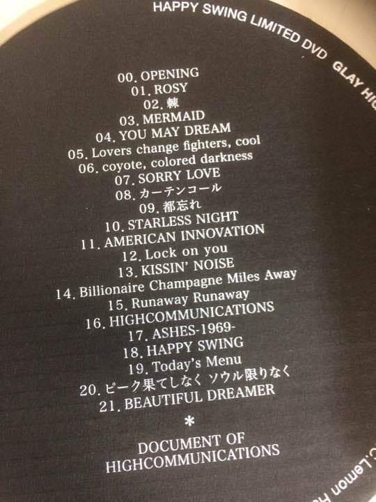 DVD GLAY HIGH・COMMUNICATION・TOUR