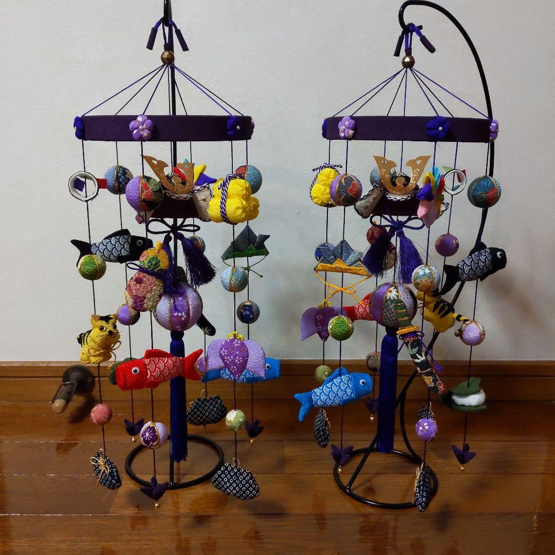 ちりめん細工　端午の節句下げ飾り　2点 ぼん