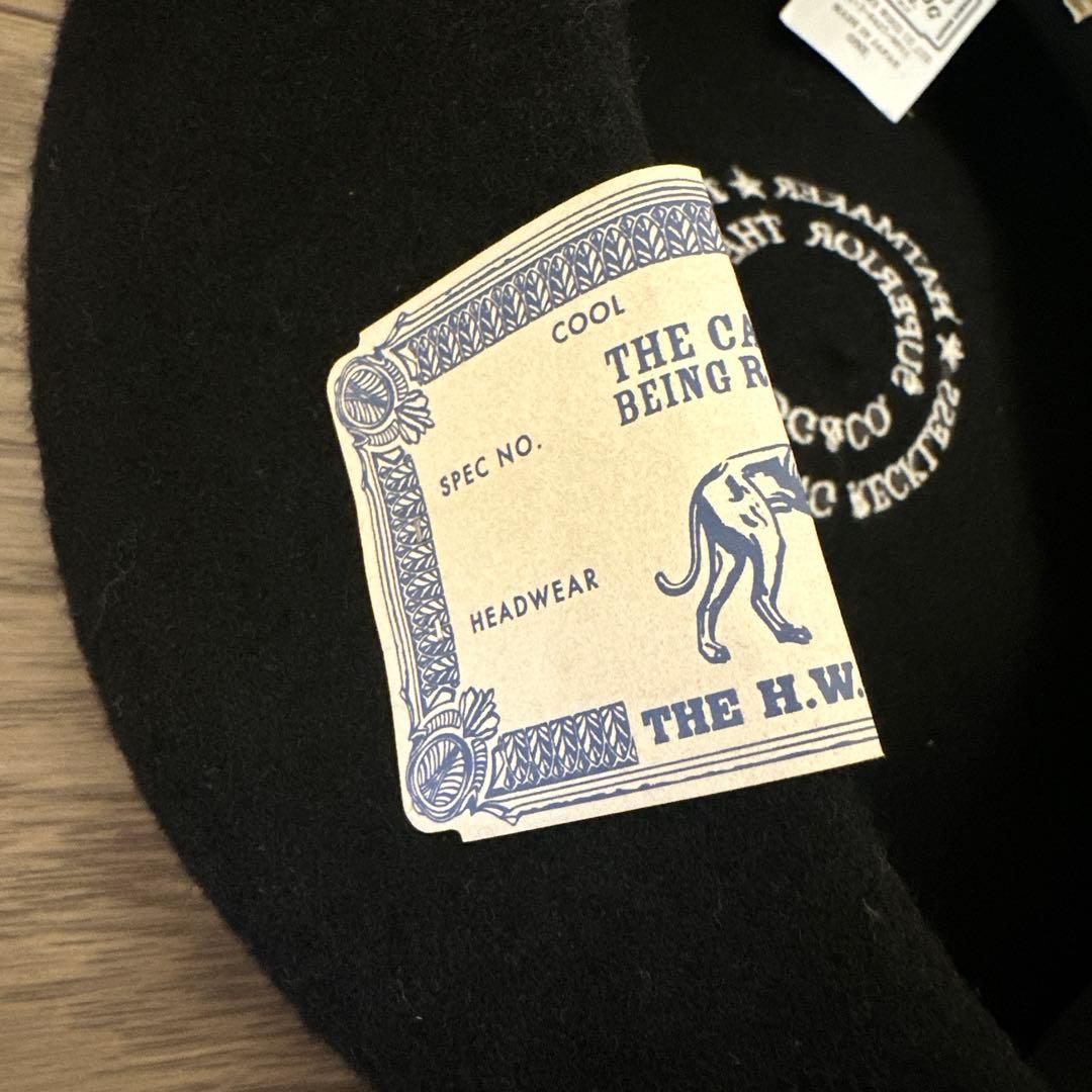 THE HW DOG&CO. ベレー帽　ブラック