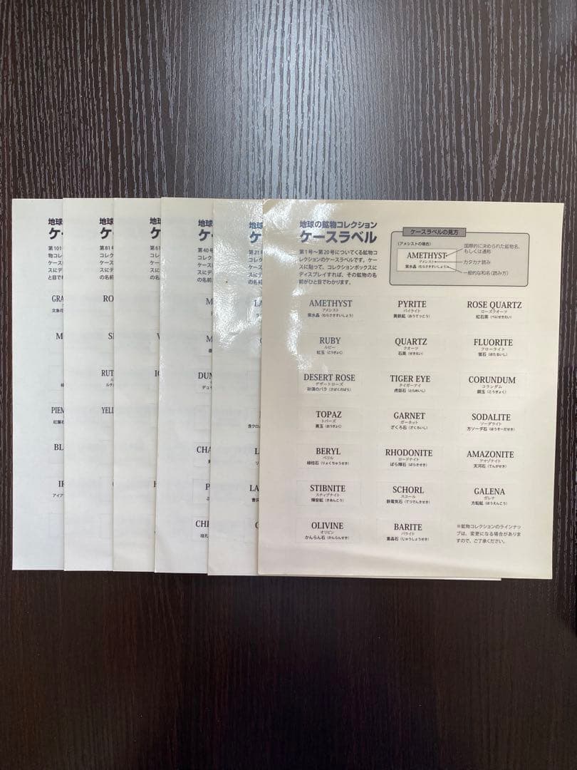 地球の鉱物コレクション　全120号 セット　デアゴスティーニ