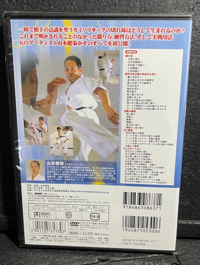 ♦︎新品DVD♦︎ 新極真会 山本健策 3本セット カミソリキック 空手 教則