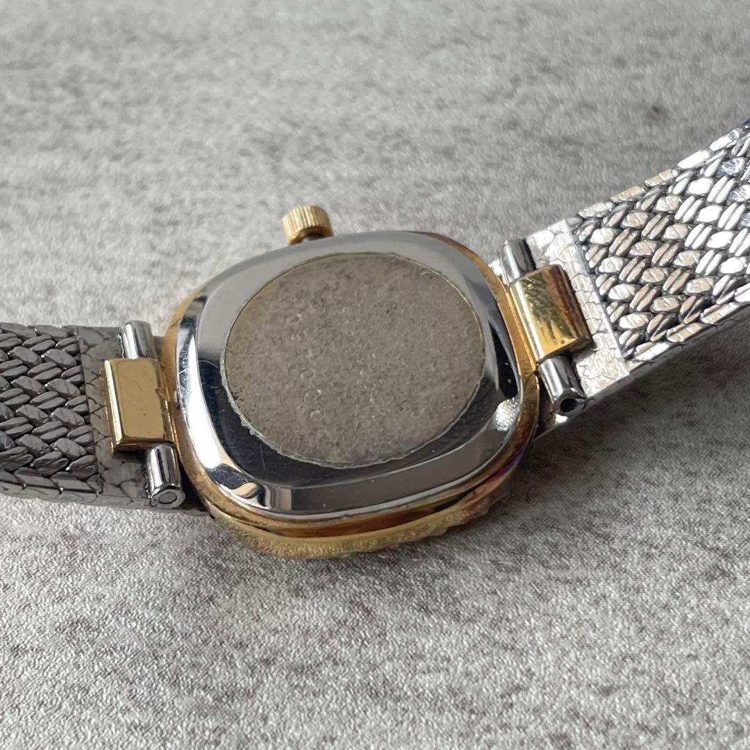 稼働品　RADO ラドー　ゴールドメッシュ　スクエア　腕時計　ドレス