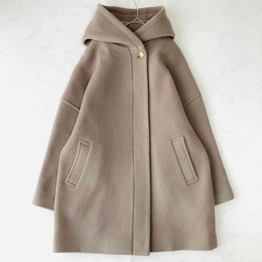 23AW✨ヴェルメイユパーイエナ　フードコートオーバーサイズ　モカベージュ