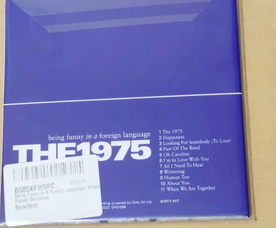The 1975 直筆サイン入りCD 未開封新品