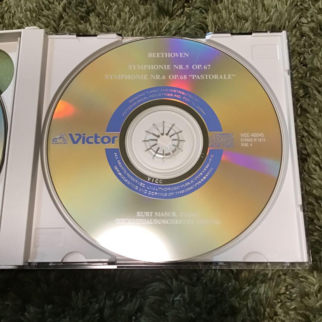 ベートーヴェン 交響曲全集 クルト・マズア　D ISC６枚