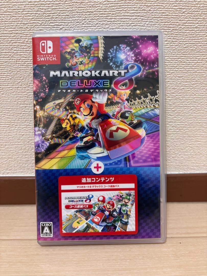 【美品】マリオカートデラックス8＋コース追加パス