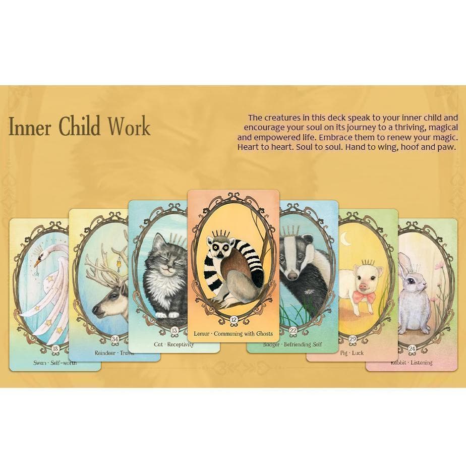 【正規品オラクルカード】内なる子供に語り掛ける愛らしい動物の仲間たちのデッキ
