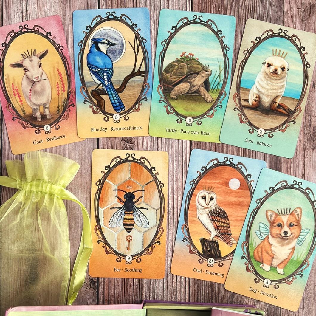 【正規品オラクルカード】内なる子供に語り掛ける愛らしい動物の仲間たちのデッキ