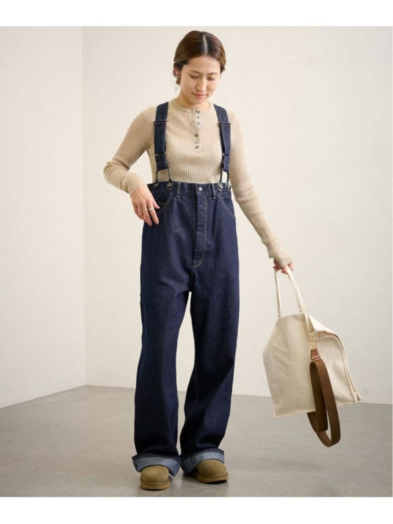 【美品】 FRAMeWORK PAYDAY サスペンダー オーバーオール 36