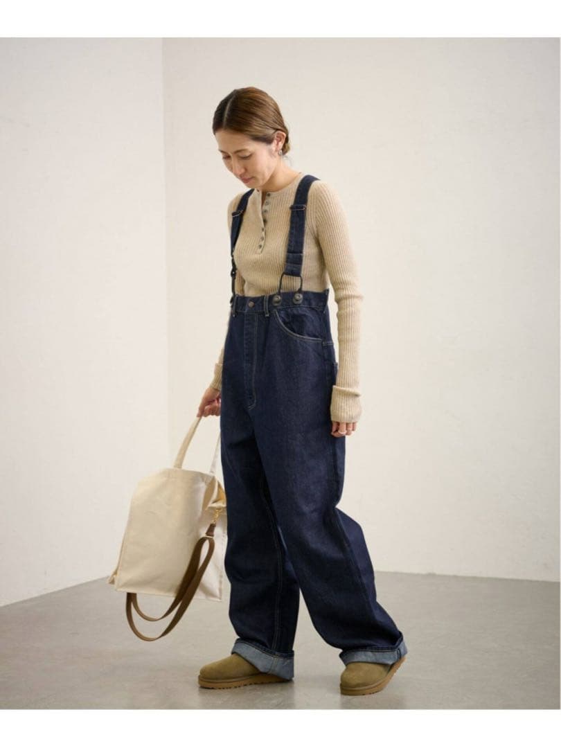 【美品】 FRAMeWORK PAYDAY サスペンダー オーバーオール 36