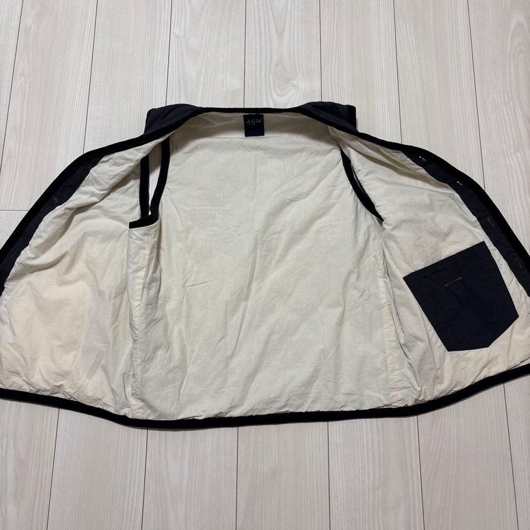 45R キルティング　ベスト　サイズ4 チャコールグレー　美品