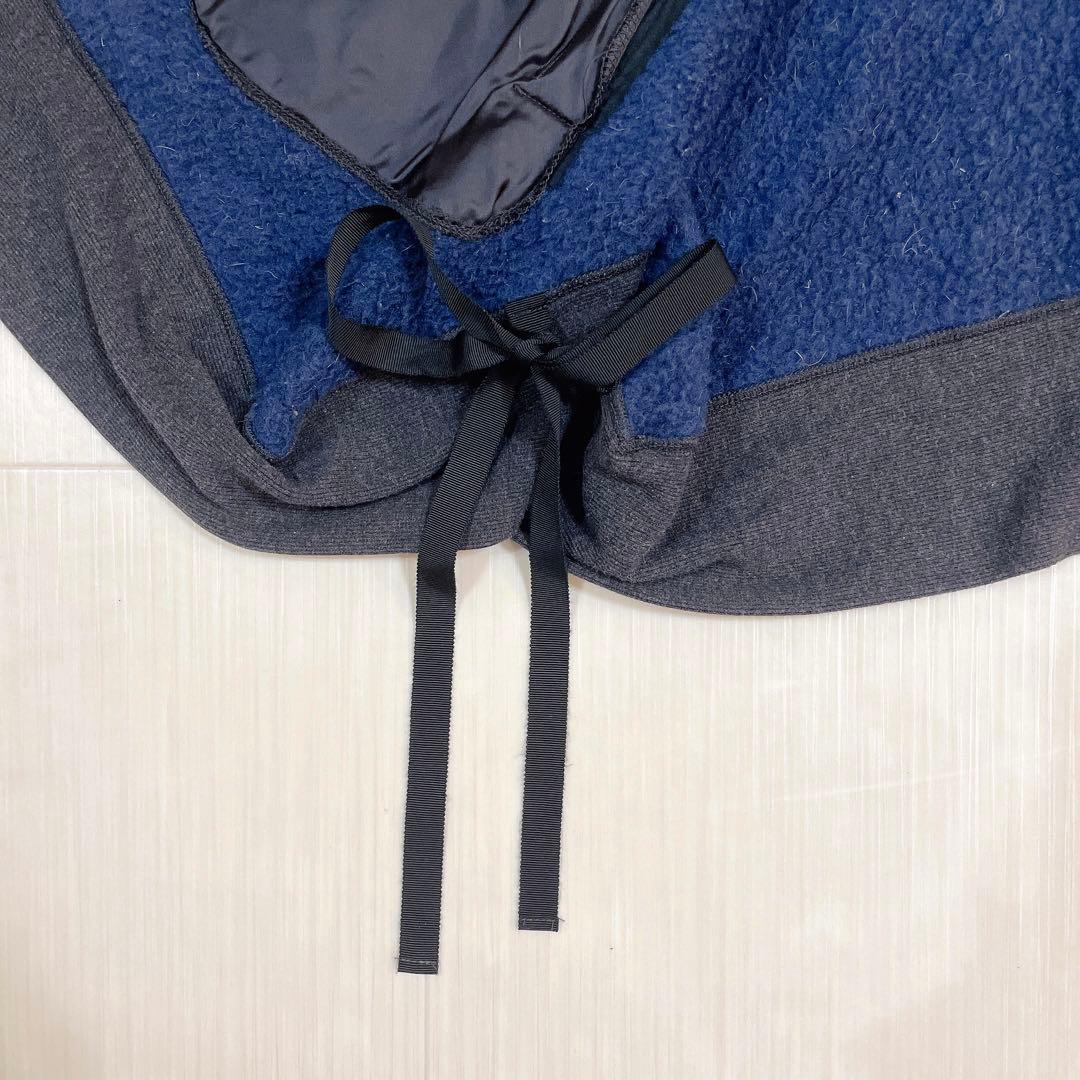 sacai luck サカイラック ポンチョ ケープコート フード付き